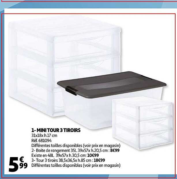 Mini Tour 3 Tiroirs