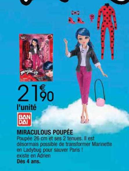 miraculous poupée bandai