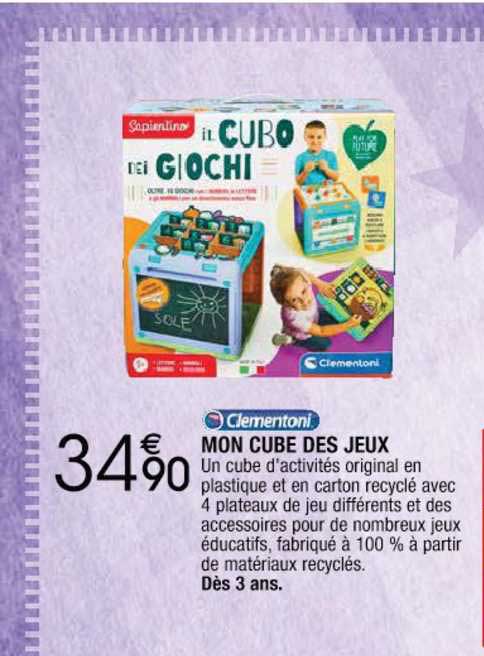 mon cube des jeux clementoni