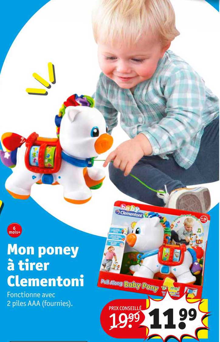 mon poney à tirer clementoni
