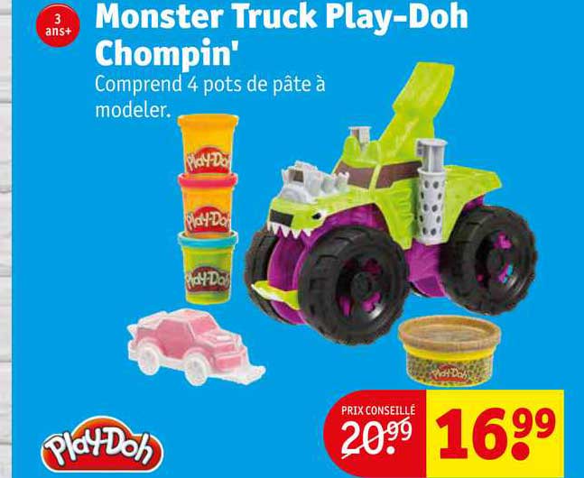 monster truck play-doh compin'