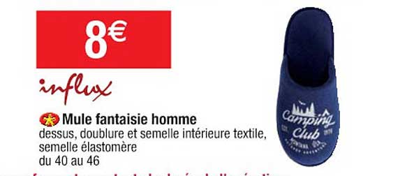Mule Fantaisie Homme Influx