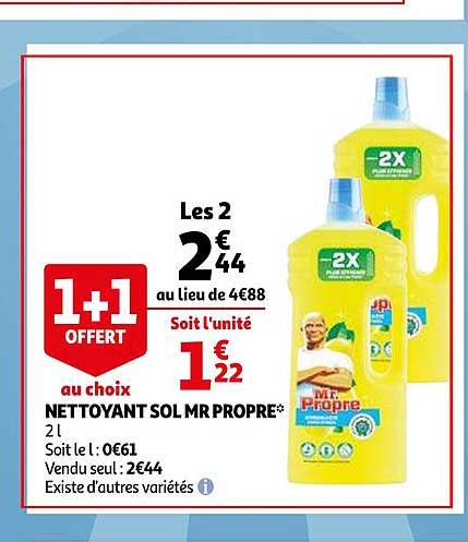 nettoyant sol mr propre