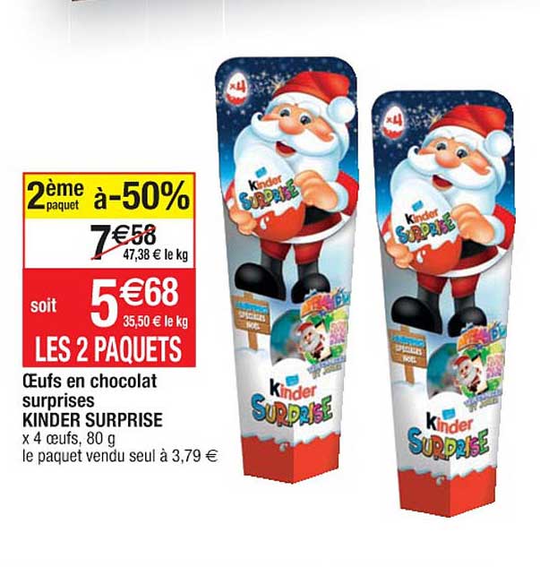 oeufs en chocolat surprises kinder surprise