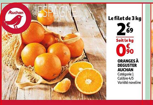 oranges à déguster auchan