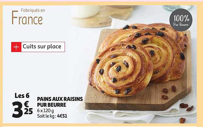 Pains Aux Raisins Pur Beurre