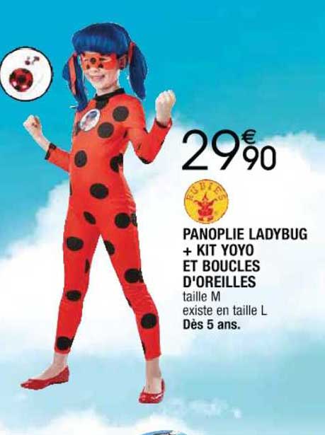 panoplie ladybug + kit yoyo et boucles  d'oreilles