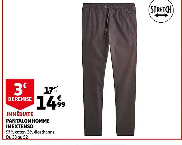 pantalon homme in extenso