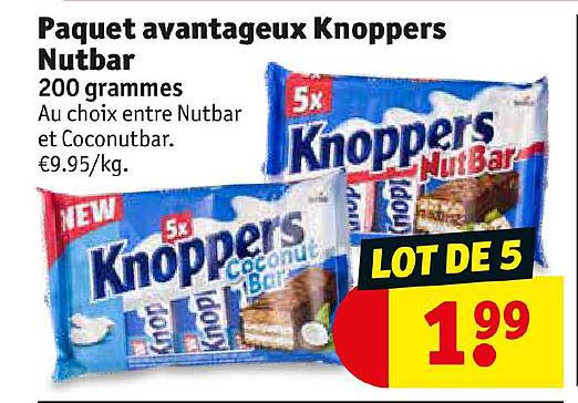 paquet avantageux knoppers nutbar