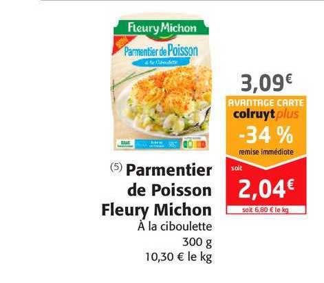 parmentier de poisson fleury michon