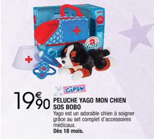 peluche yago mon chien sos bobo gipsy
