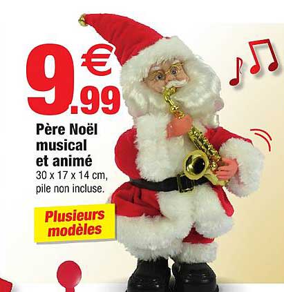 père noël musical et animé