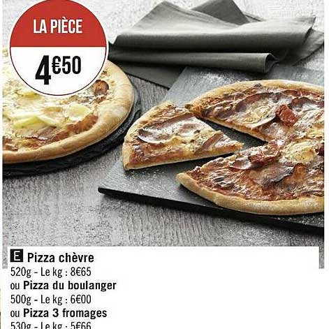 Pizza Chèvre, Pizza Du Boulanger, Ou Pizza 3 Fromages
