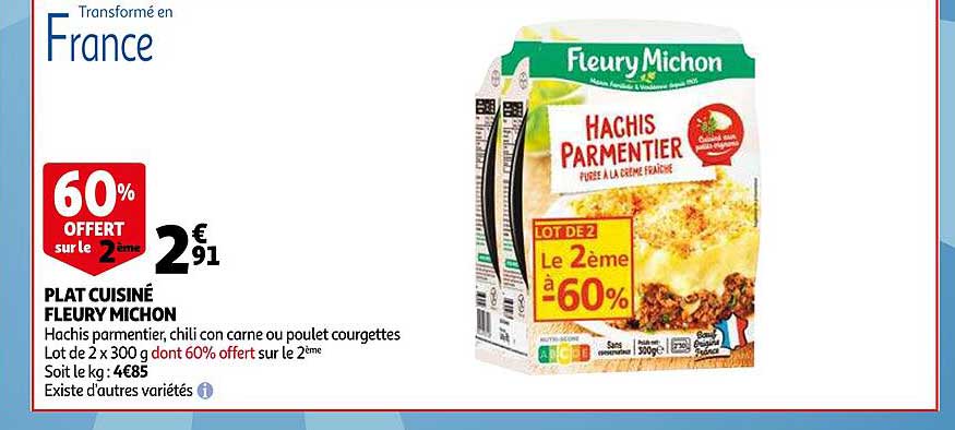 plat cuisiné fleury michon