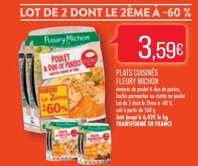 plats cuisinés fleury michon