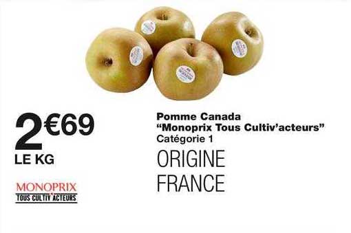 pomme canada "monoprix tous cultiv'acteurs"