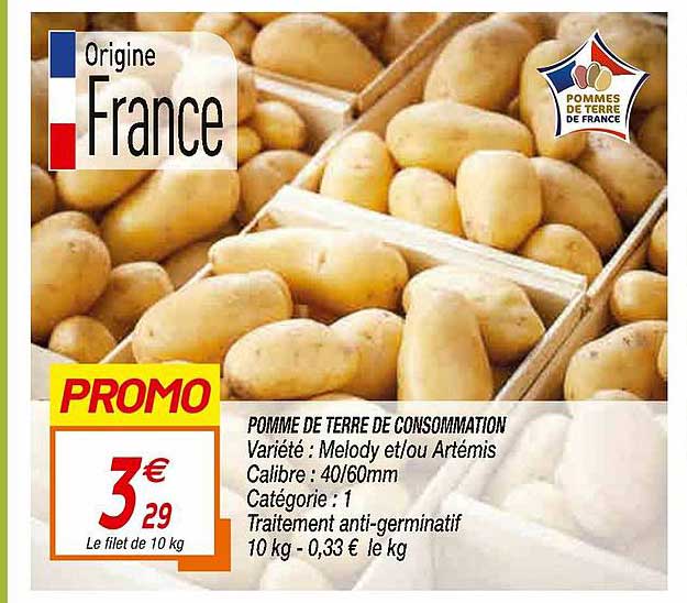 pomme de terre de cosommation melody et-ou artémis