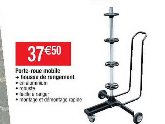 Porte-roue Mobile + Housse De Rangement