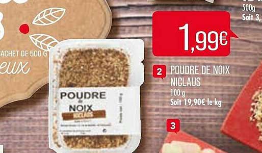 poudre de noix niclaus