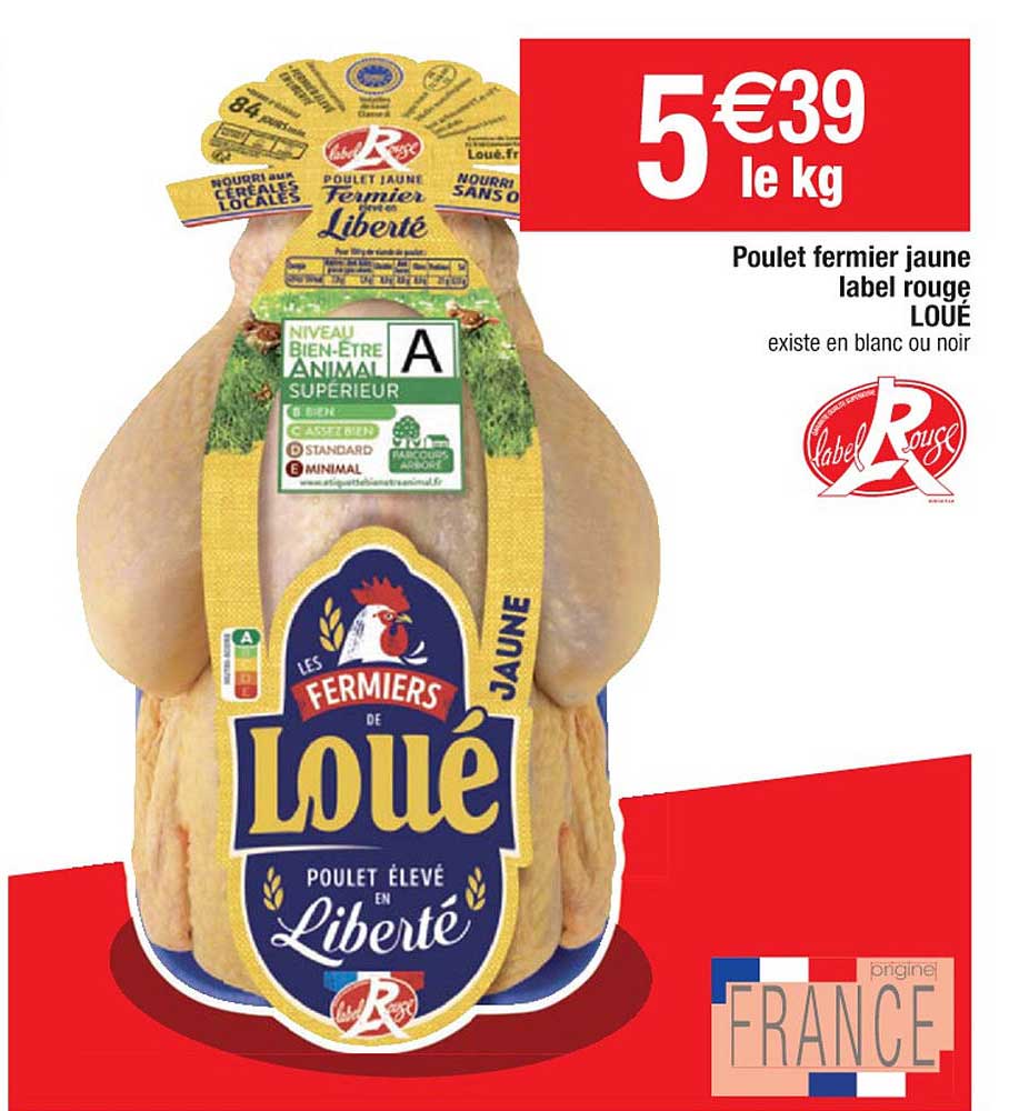 Poulet Fermier Jaune Label Rouge Loué