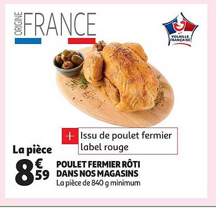 Poulet Fermier Rôti Dans Nos Magasins