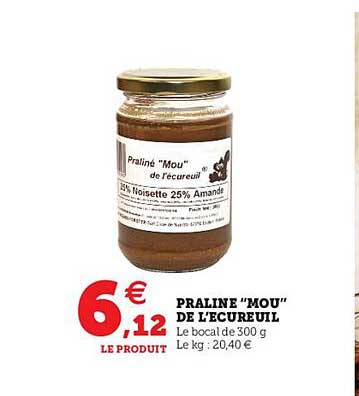 praline "mou" de l'écureuil