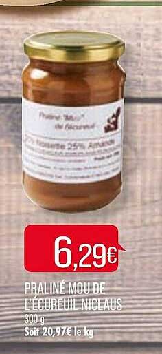 praliné mou de l'écureuil niclaus