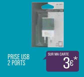 prise usb 2 ports