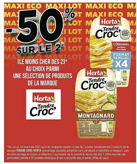 Produits De La Marque Herta Tendre Croc'