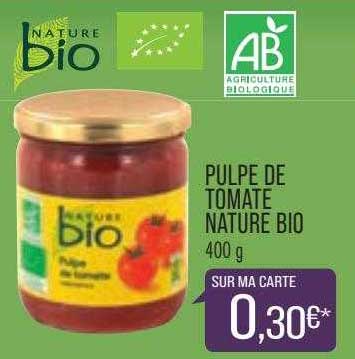 Pulpe De Tomate Nature Bio