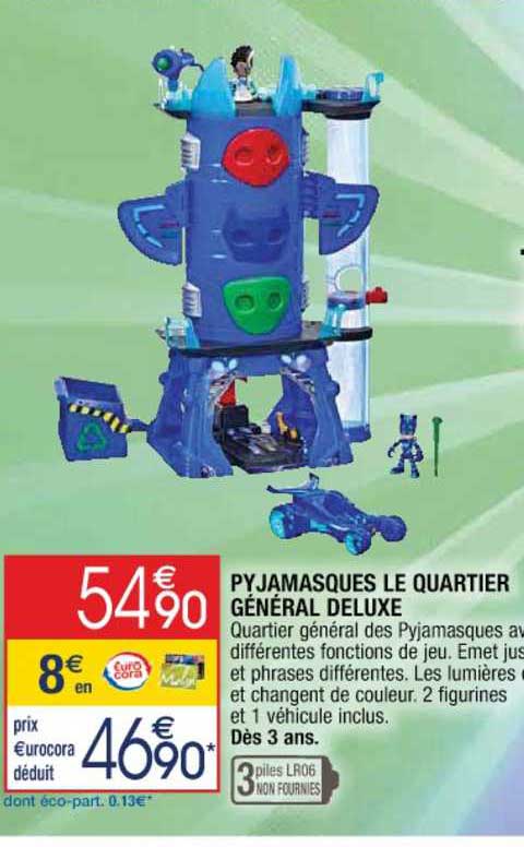 pyjamasques le quartier général deluxe