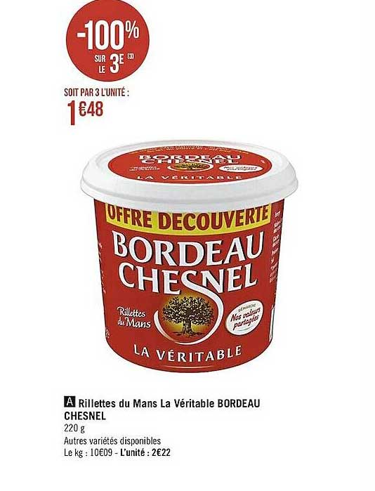 Rillettes Du Mans La Véritable Bordeau Chesnel