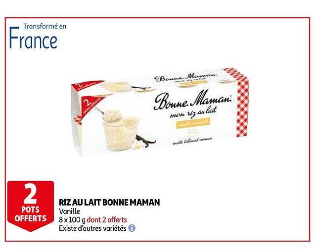 riz au lait bonne maman