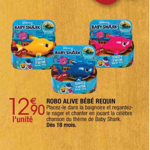 robo alive bébé requin