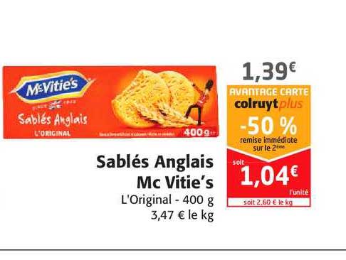 sablés anglais mc vitie's