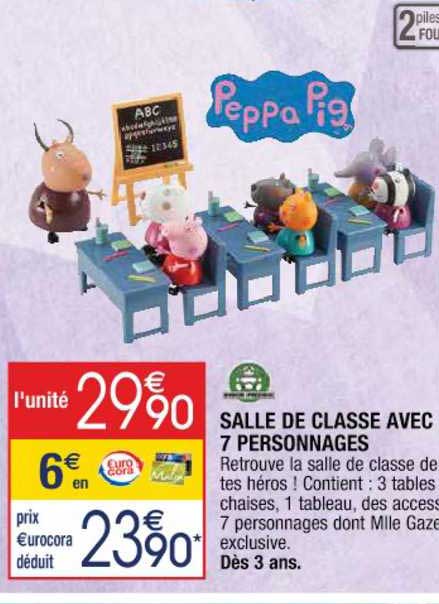 salle de classe avec 7 personnages