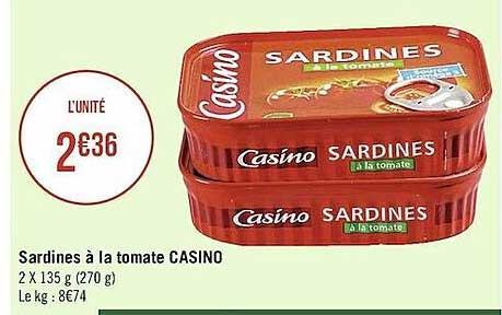Sardines à La Tomate Casino