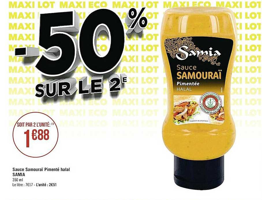 sauce samouraï pimenté halal samia