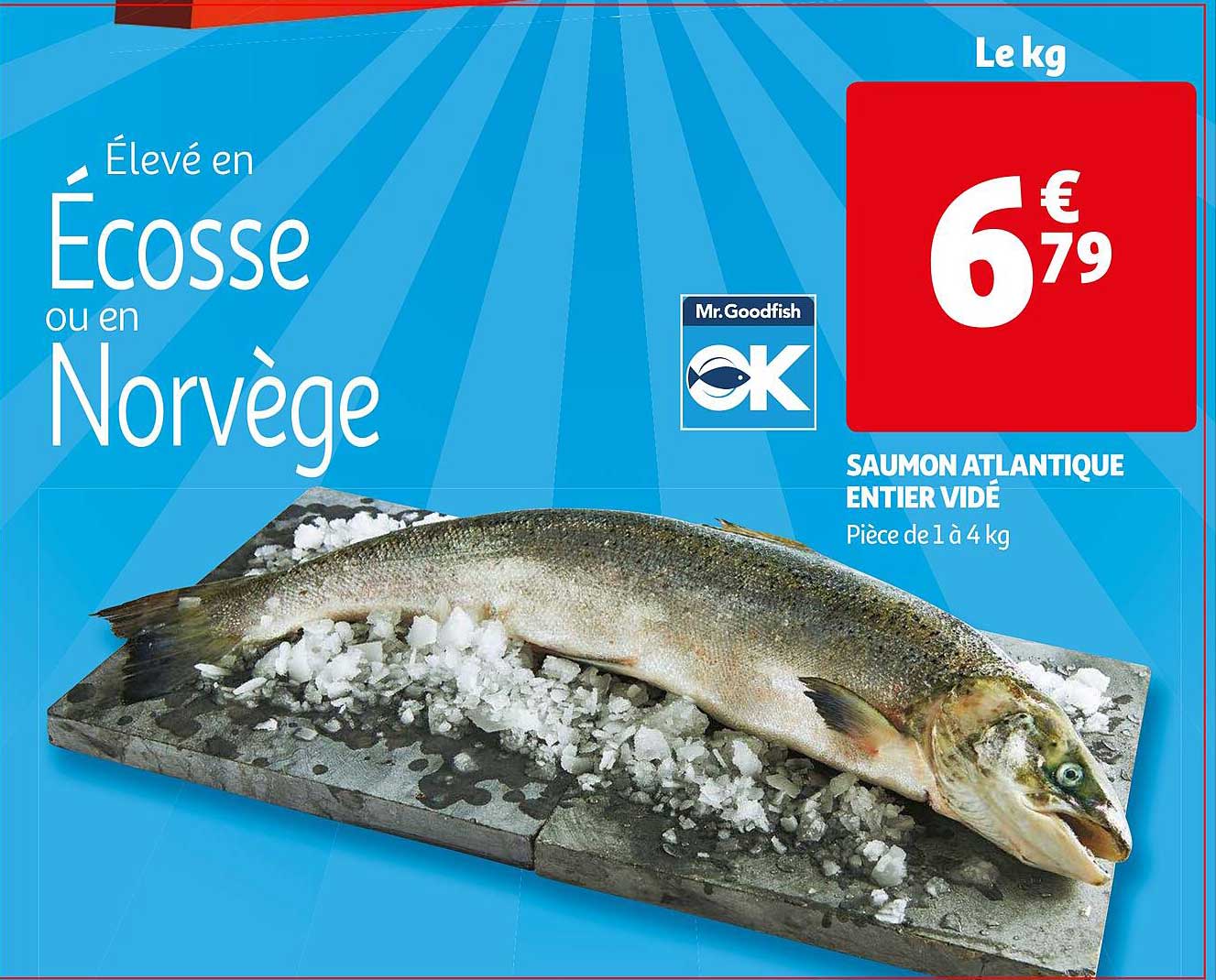 Saumon Atlantique Entier Vidé