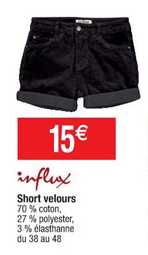 Short Velours Influx