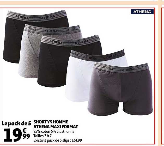 shortys homme athena maxi format