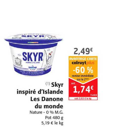 skyr inspiré d'islande les danone du monde