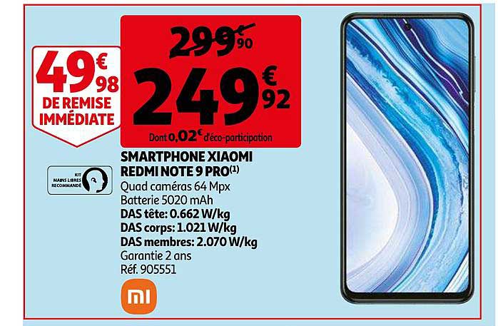 Smartphone Xiaomi Redmi Note 9 Pro