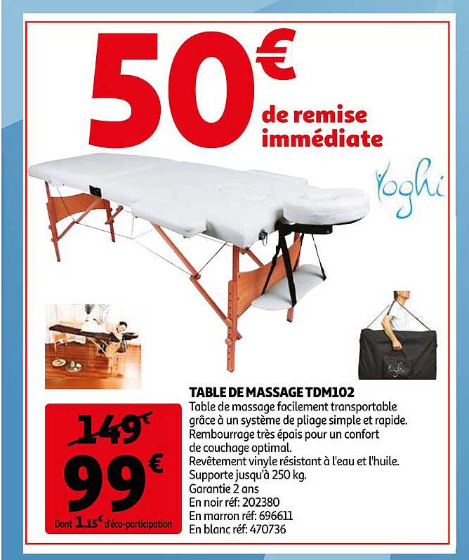 table de massage tdm102