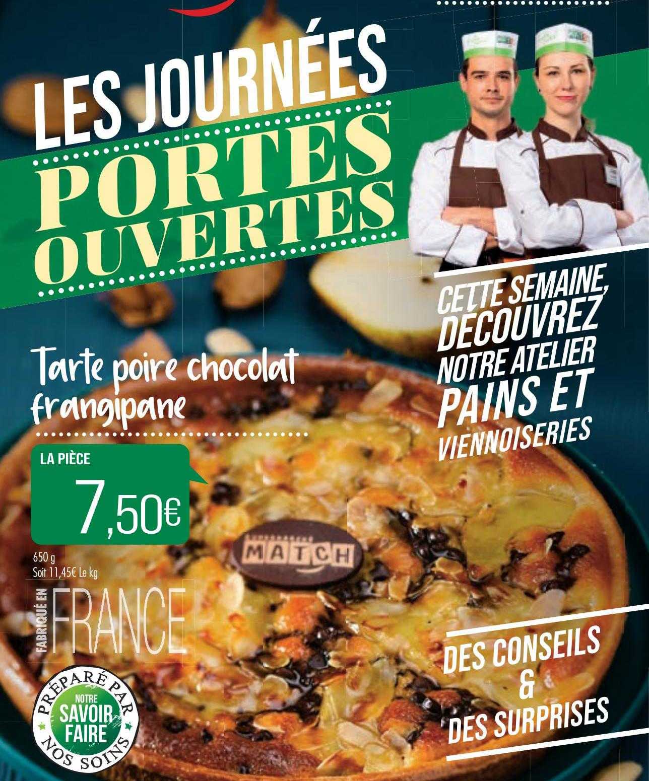 tarte poire chocolat frangipane