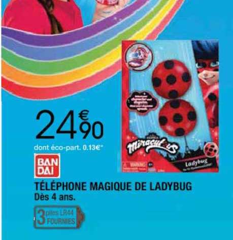 téléphone magique de ladybug bandai