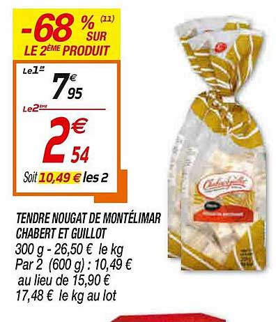 tendre nougat de montélimar chabert et guillot