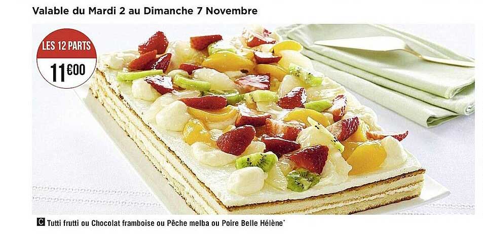 tutti frutti ou chocolat framboise ou pêche melba ou poire belle hélène