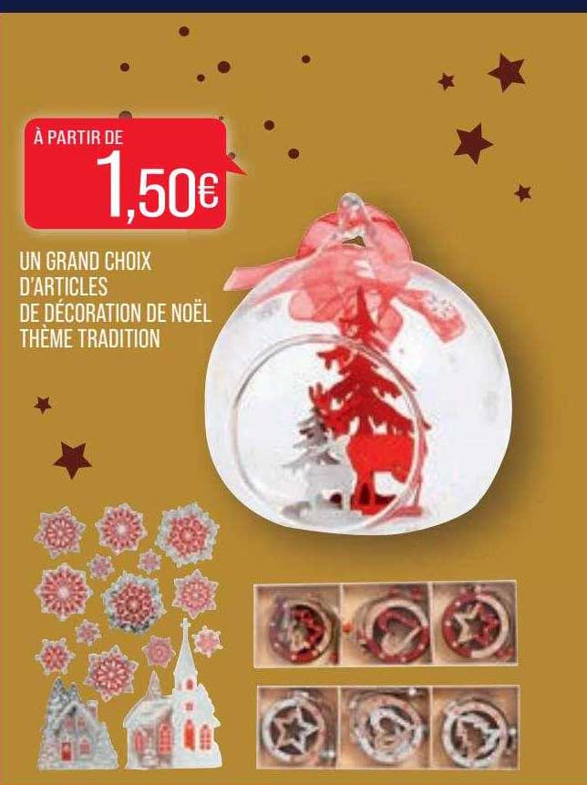 un grand choix d'articles de décoration de noël thème tradition