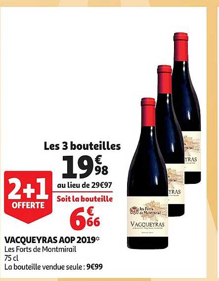 vacqueyras aop 2019 les forts de montmirail